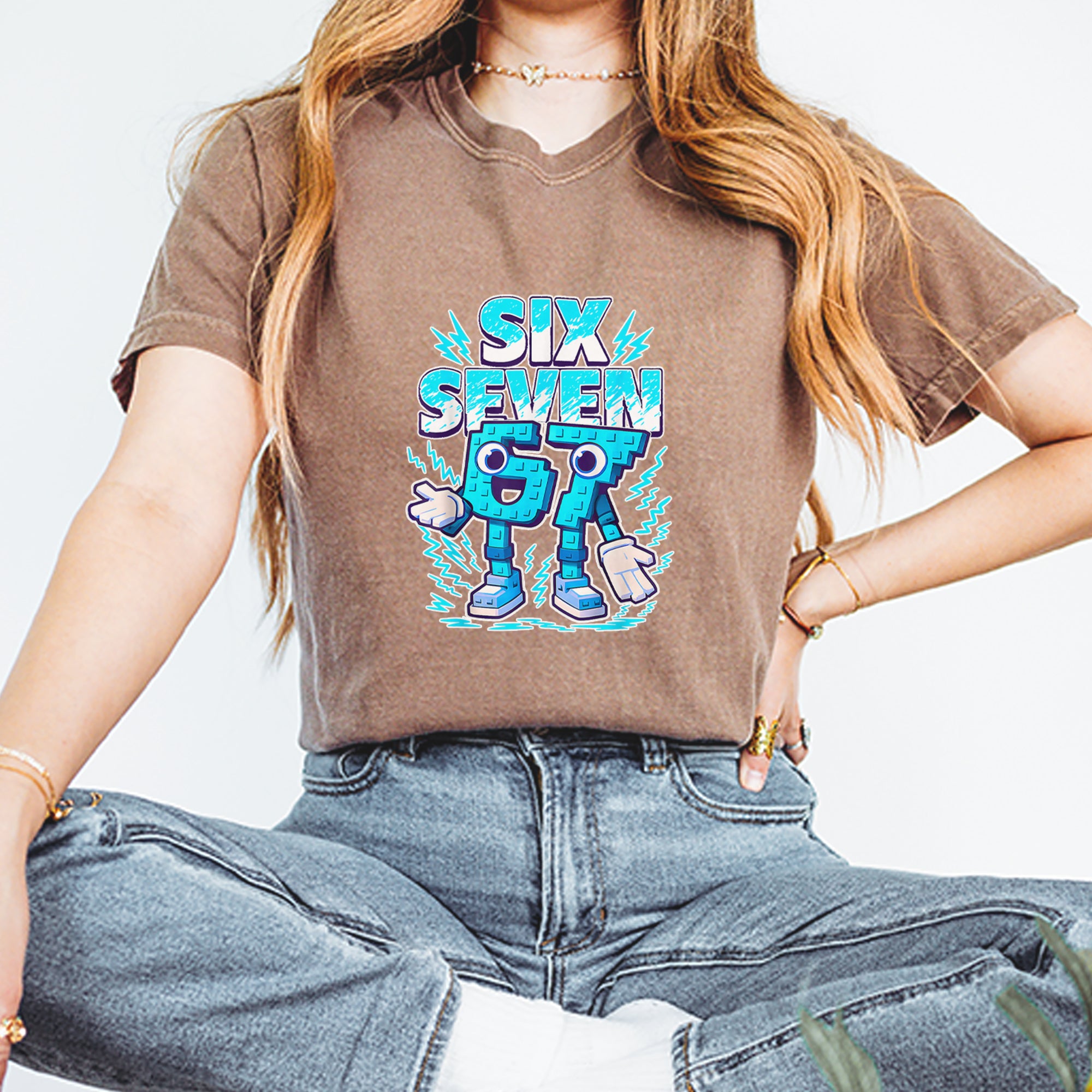 67 Brainrot Meme Slang Vintage Soft Unisex T-shirt 