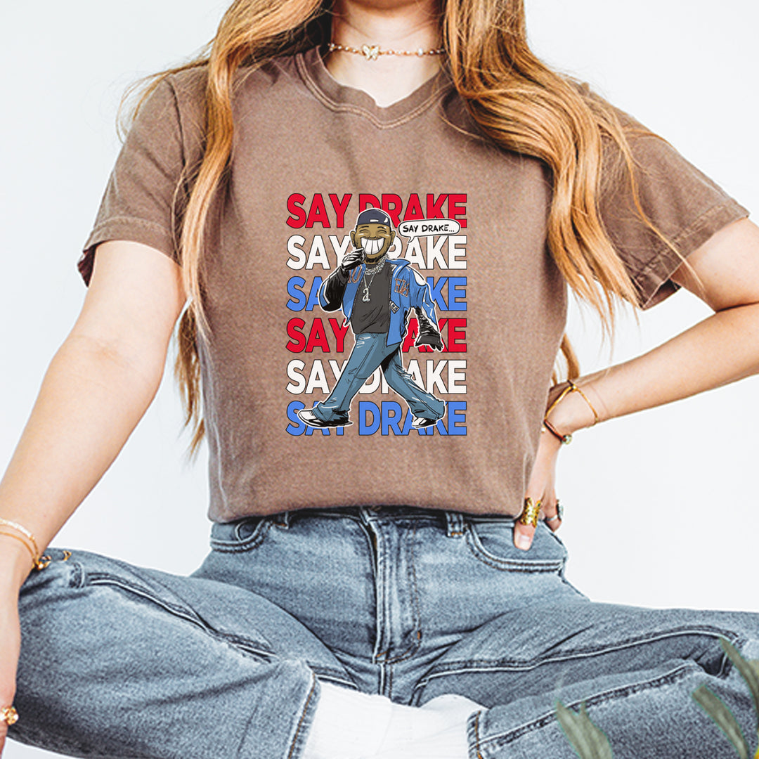 Say Drake Smiling Meme Mustard Vintage Soft Unisex T-shirt 