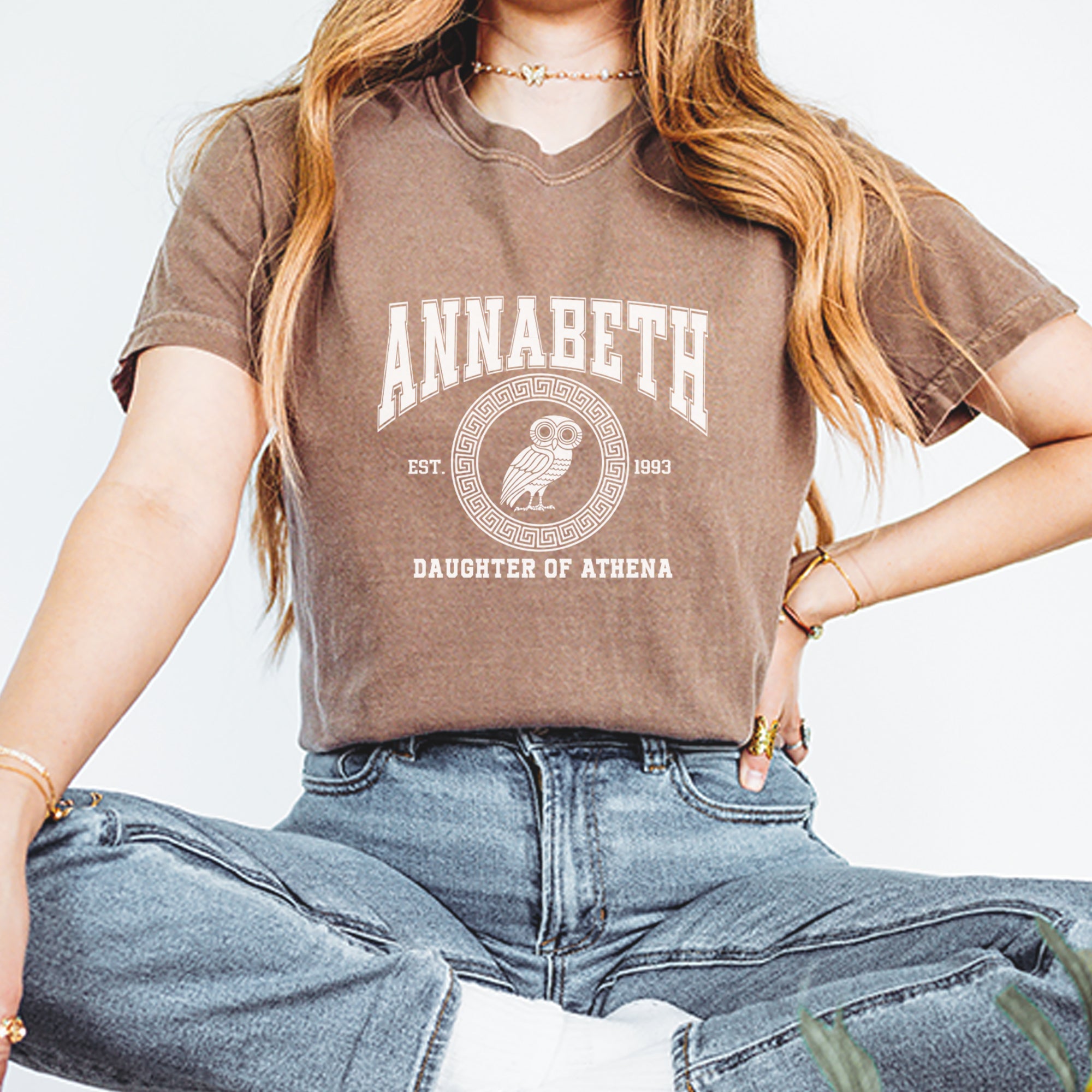 Annabeth Daughter of Athena Owl Wisdom Vintage Soft Unisex T-shirt 
