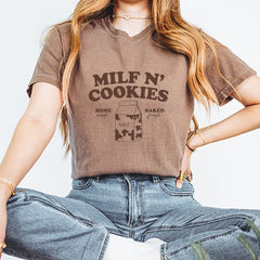 Milf And Cookies graphic on Garment-Dyed Heavyweight Unisex T-Shirt alternate view 10