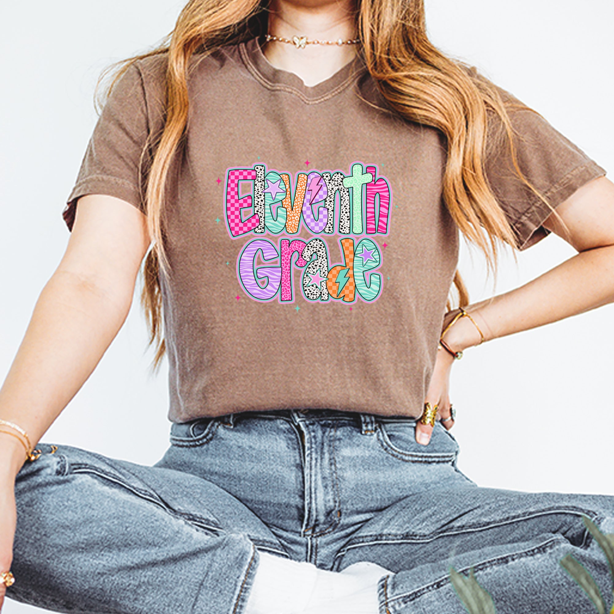 Eleventh Grade Extra Colorful Back to School Vintage Soft Unisex T-shirt 