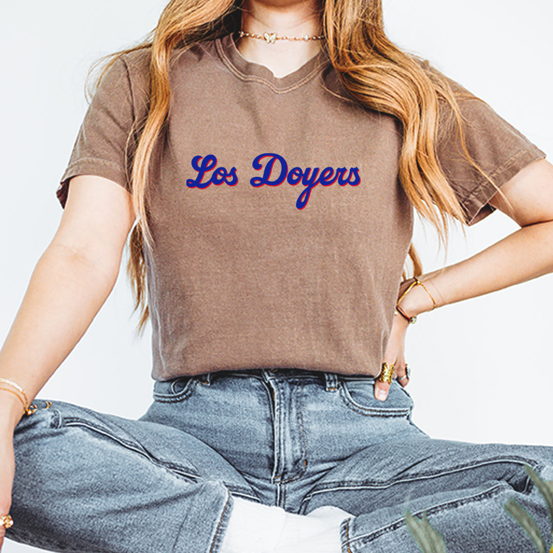 Los Doyers LA Baseball Vintage Soft Unisex T-shirt 