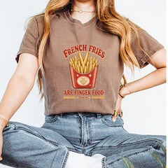 French Fries Are Finger Food IYKYK Vintage Soft Unisex T-shirt 
