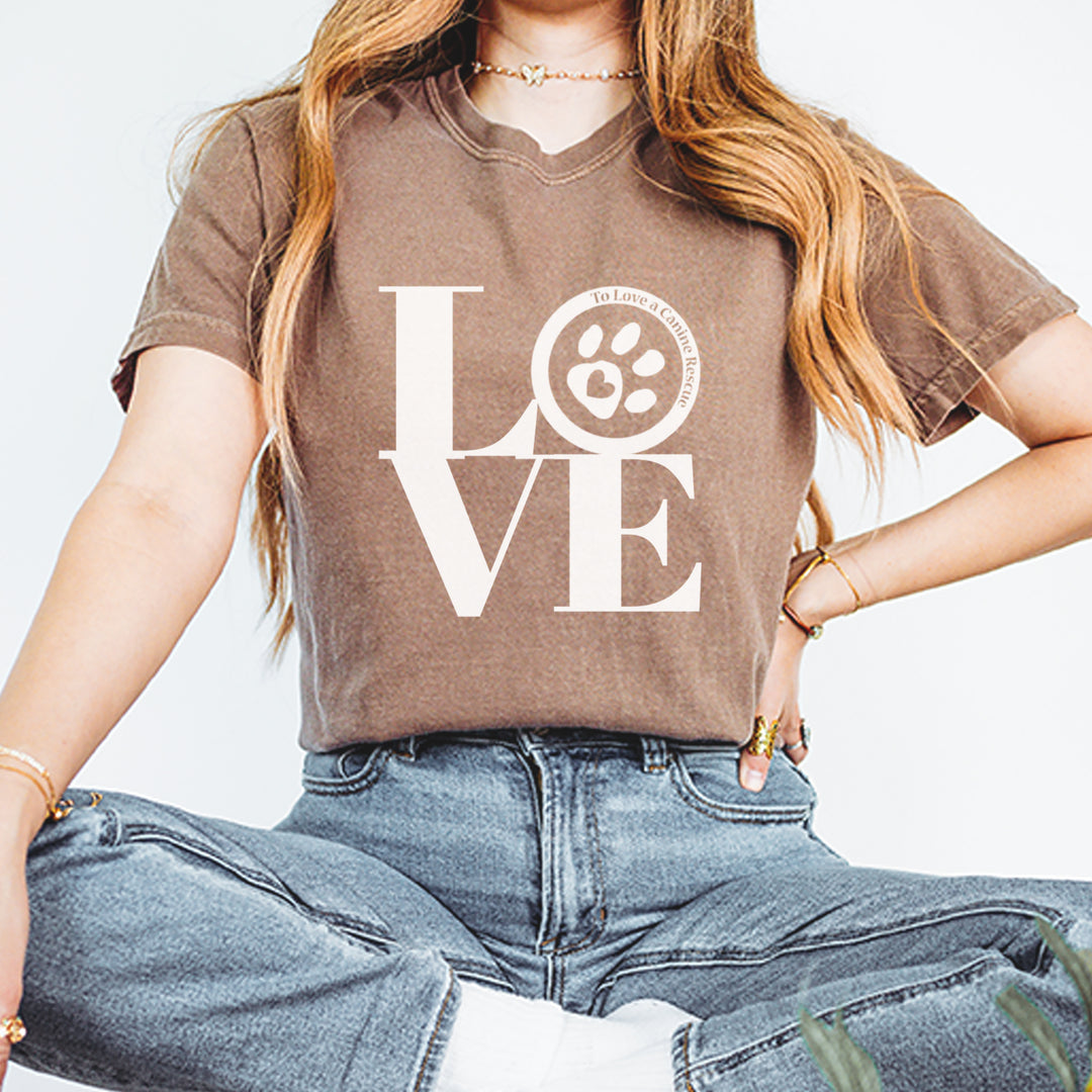TLC LOVE Dog Rescue Vintage Soft Unisex T-shirt 
