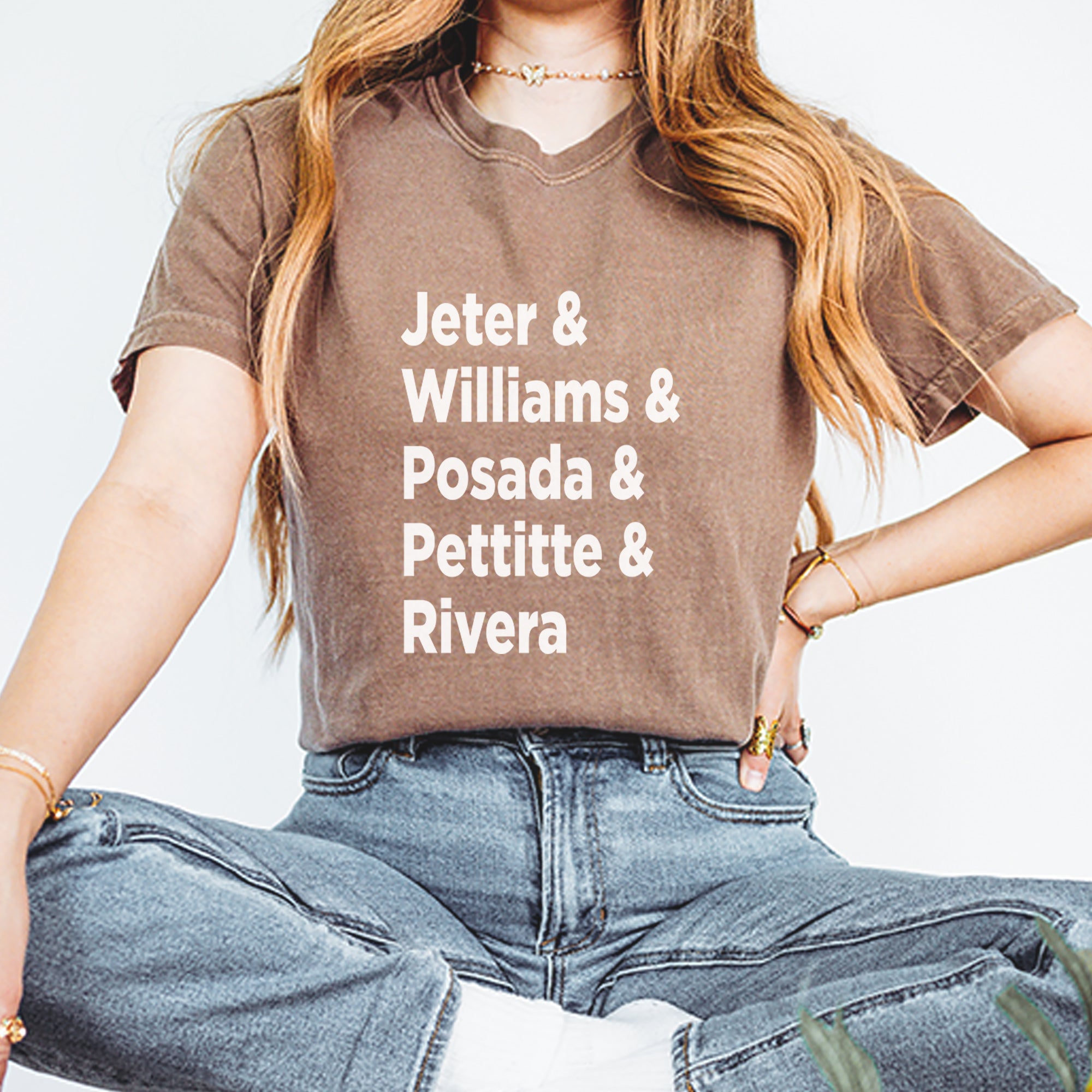Jeter & Williams & Posada & Pettitte & Rivera Vintage Soft Unisex T-shirt 