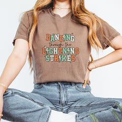 Dancing Through The Lightning Strikes Vintage Soft Unisex T-shirt 