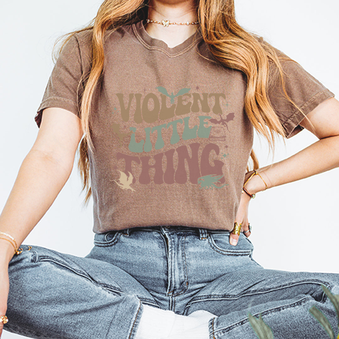 Violent Little Thing Dragon Vintage Soft Unisex T-shirt 