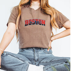 Boston City Pride Skyline Vintage Soft Unisex T-shirt 