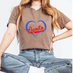 Benito Heart Puerto Rico Vintage Soft Unisex T-shirt 