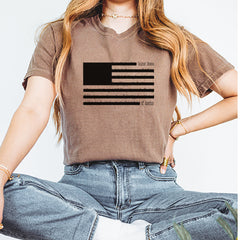 Redacted American Flag Vintage Soft Unisex T-shirt 
