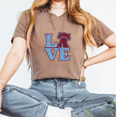 Love Philly Liberty Bell Vintage Soft Unisex T-shirt 