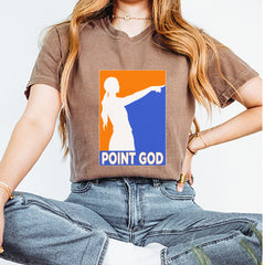 Point God Cunningham Basketball Pointing Meme  Vintage Soft Unisex T-shirt 