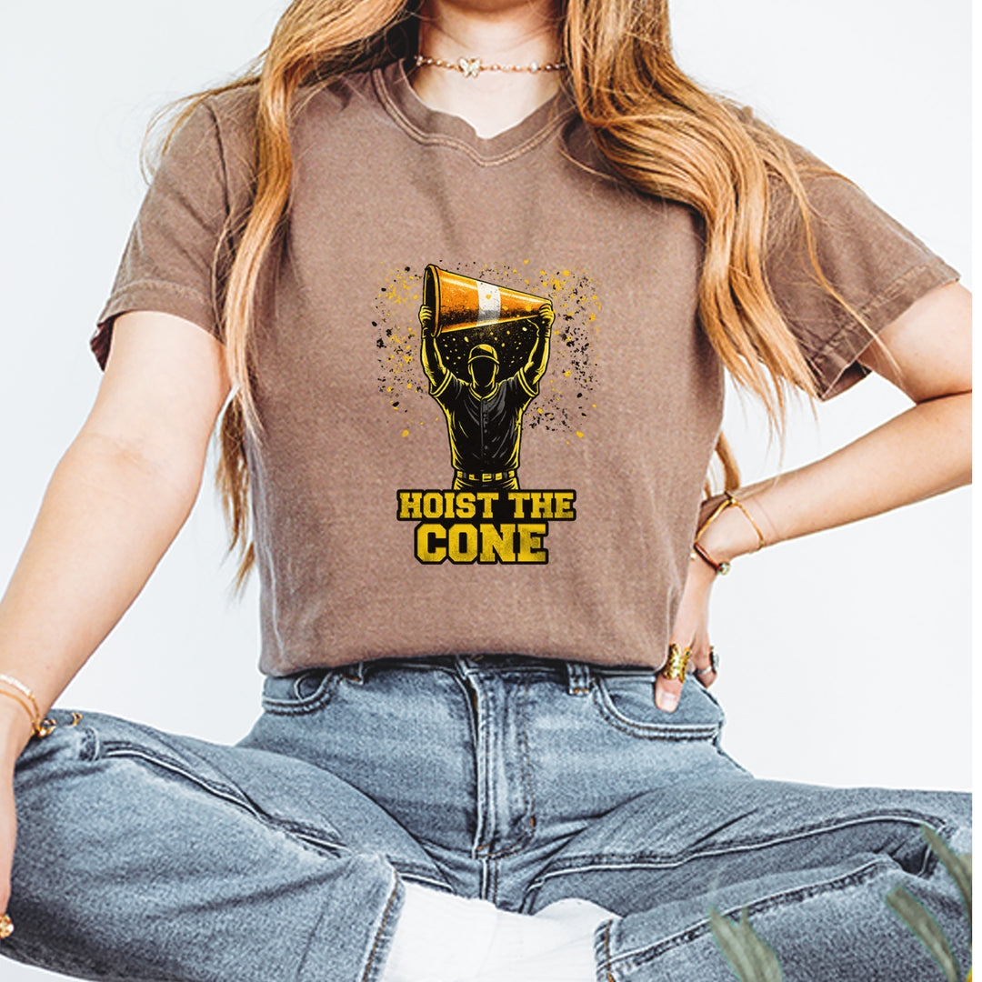 Hoist The Cone Pittsburgh Pride Vintage Soft Unisex T-shirt 