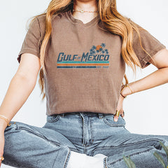 Gulf Of Mexico Established Year 1550 Vintage Soft Unisex T-shirt 