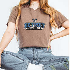 Detroit Motor City Retro Piston Vintage Soft Unisex T-shirt 