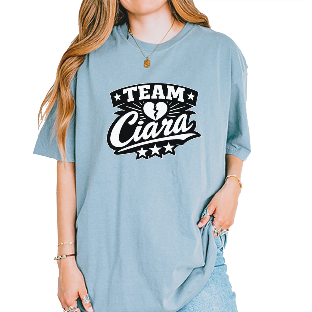 Team Ciara Scamanda Broken Heart Vintage Soft Unisex T-shirt Ice Blue