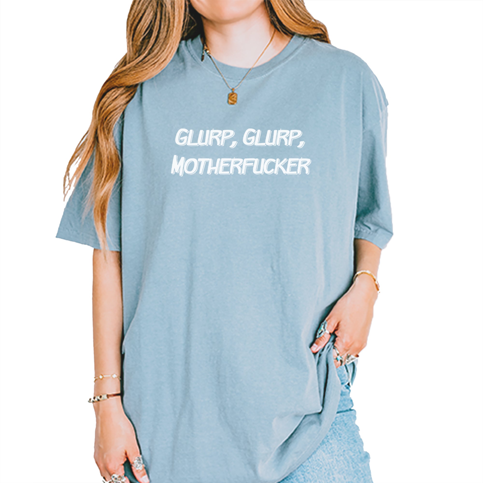 Glurp Glurp M-therf-cker Carl Vintage Soft Unisex T-shirt Ice Blue