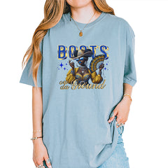 Boots On Da Ground Folding Fan Vintage Soft Unisex T-shirt Ice Blue
