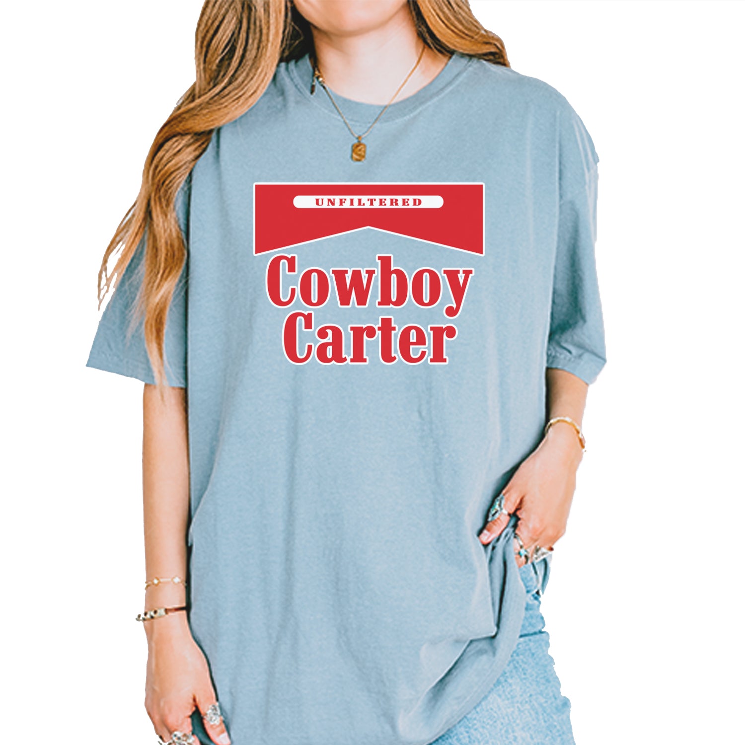 Cowboy Karter Country Act Two Vintage Soft Unisex T-shirt Ice Blue