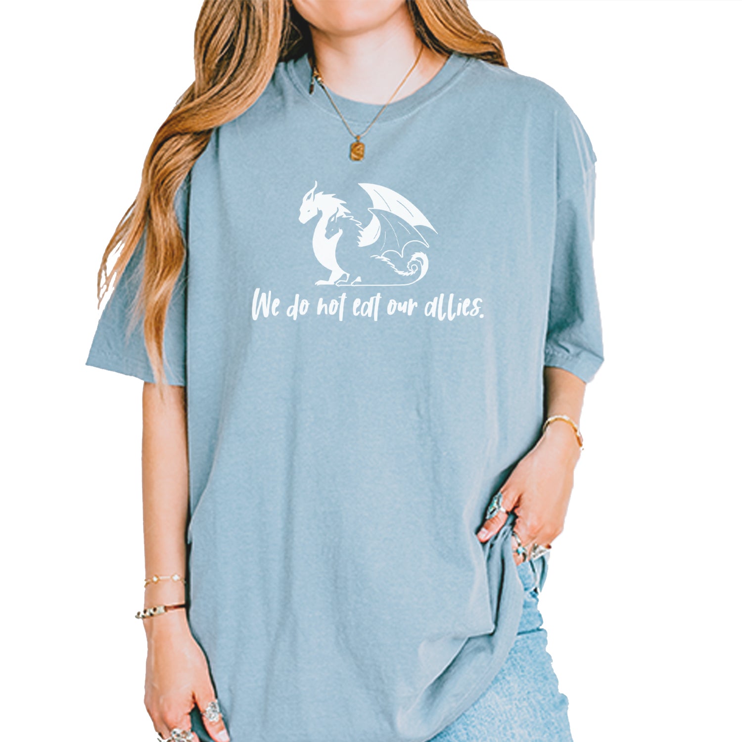We Do Not Eat Our Allies Fourth Wing Basgiath Vintage Soft Unisex T-shirt Ice Blue