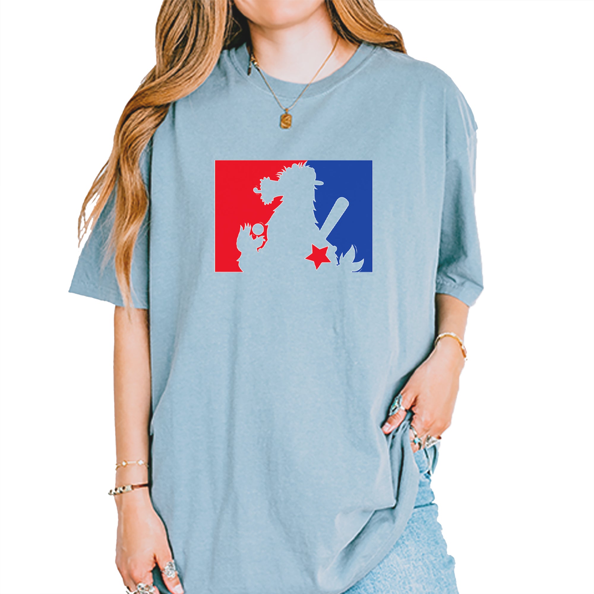Philly Baseball Phan Vintage Soft Unisex T-shirt Ice Blue