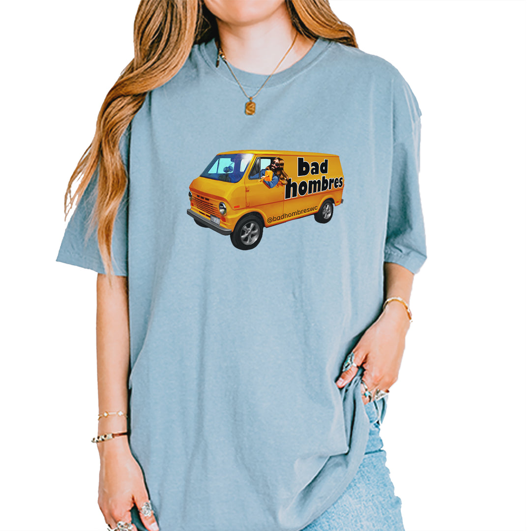 Bad Hombres Van West Chester Band Vintage Soft Unisex T-shirt Ice Blue