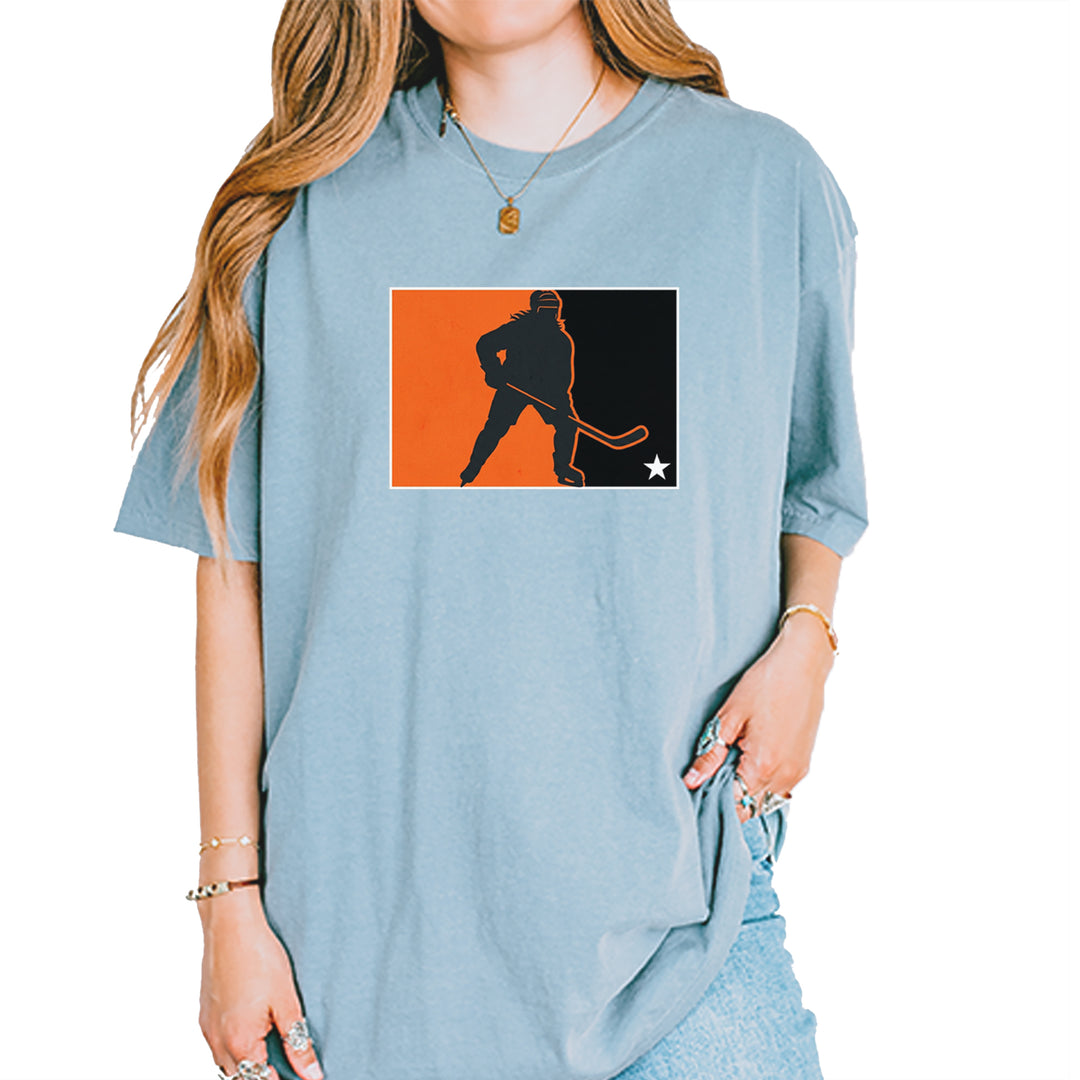 Hockey Enforcer Retro Vintage Vintage Soft Unisex T-shirt Ice Blue