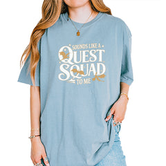 Sounds Like A Quest Squad To Me Empyrean Vintage Soft Unisex T-shirt Ice Blue