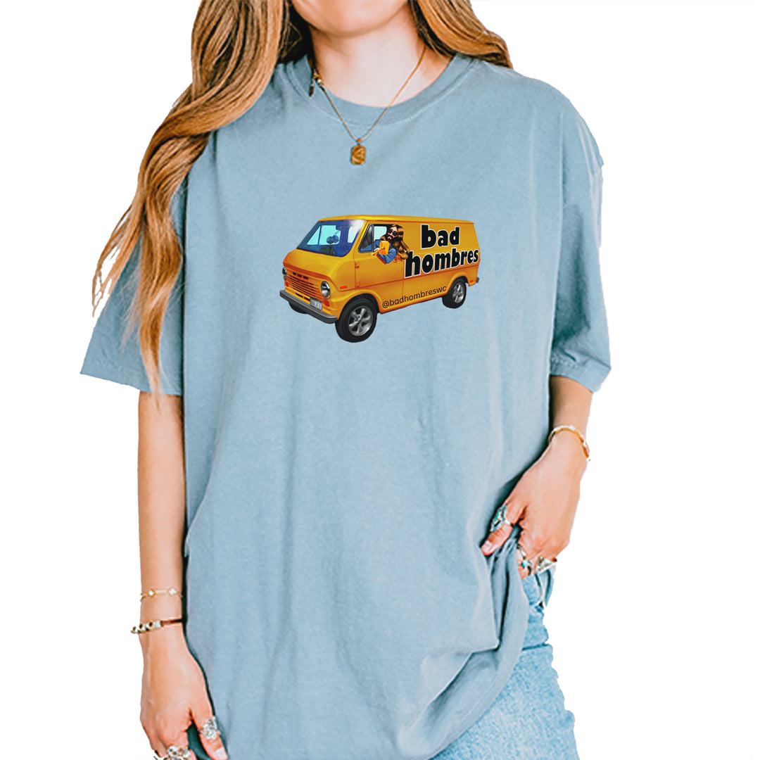 Bad Hombres Van West Chester Band Vintage Soft Unisex T-shirt Ice Blue