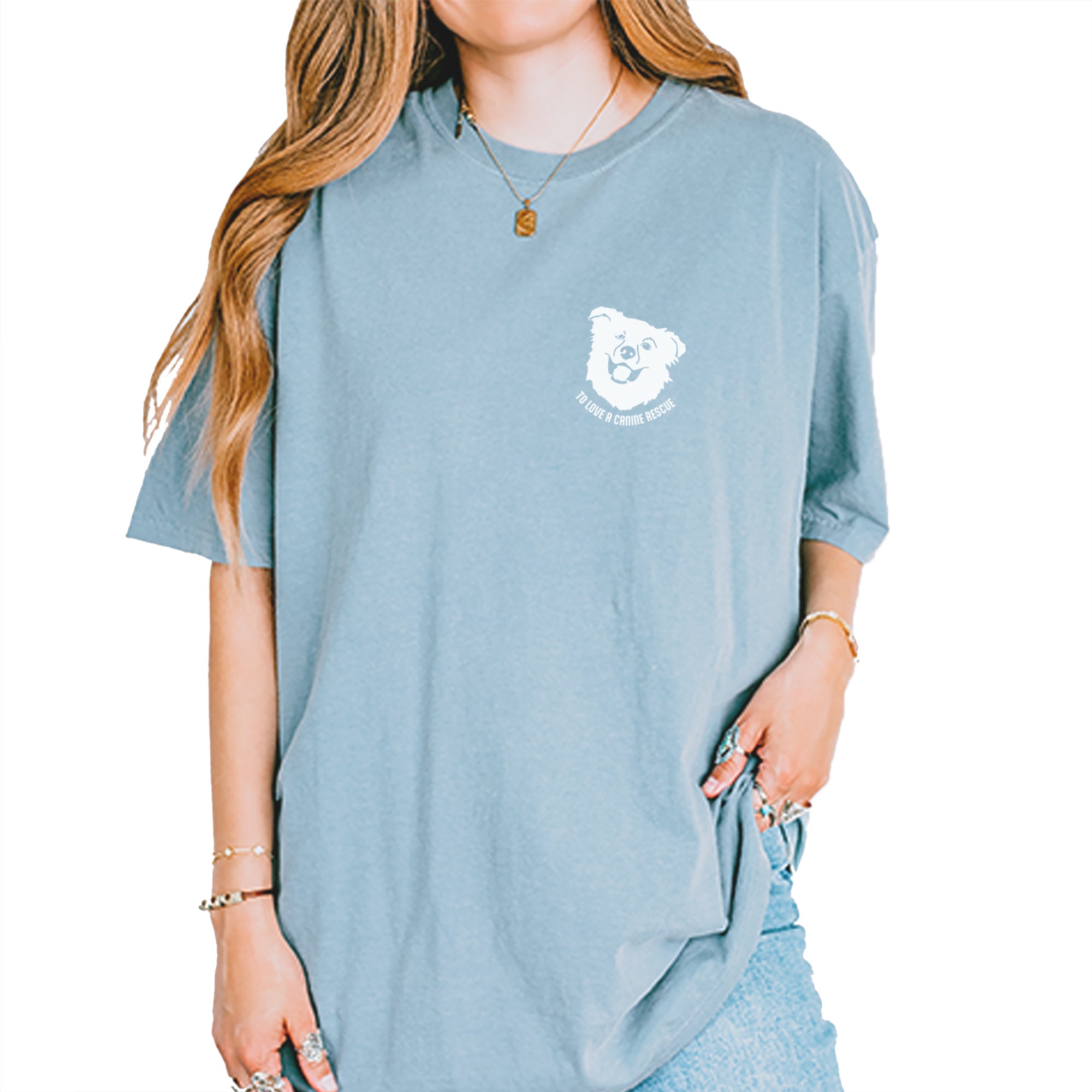 TLC Chelsea's Barking Back Vintage Soft Unisex T-shirt Ice Blue