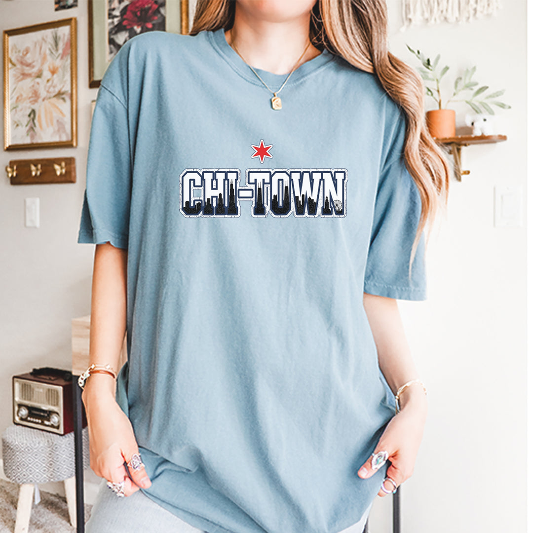 Chicago Chi-Town City Pride Vintage Soft Unisex T-shirt 
