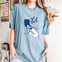 Los Angeles Baseball Batter Up Vintage Soft Unisex T-shirt 