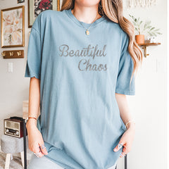 Beautiful Chaos Glitter Music Festival Vintage Soft Unisex T-shirt 