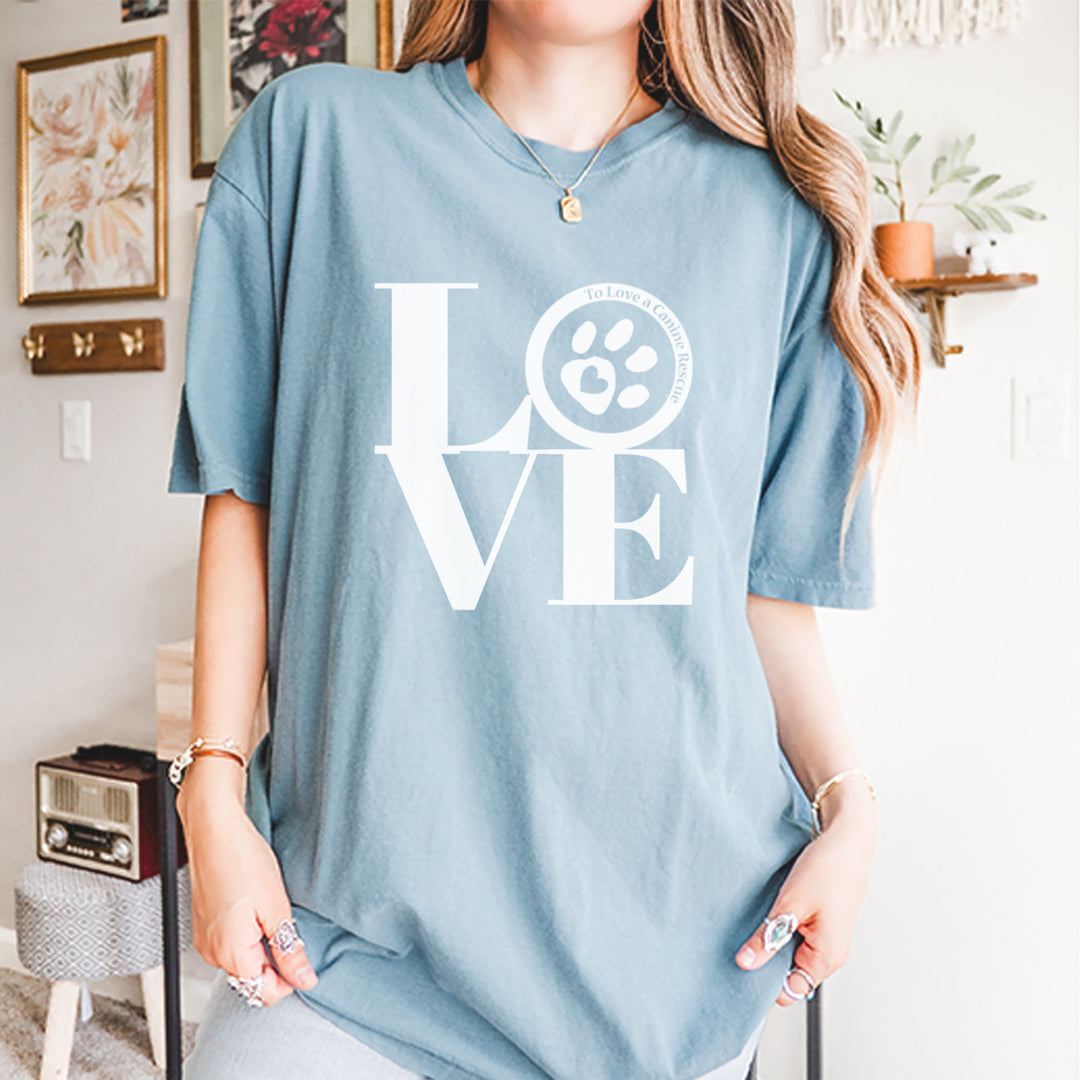TLC LOVE Dog Rescue Vintage Soft Unisex T-shirt 