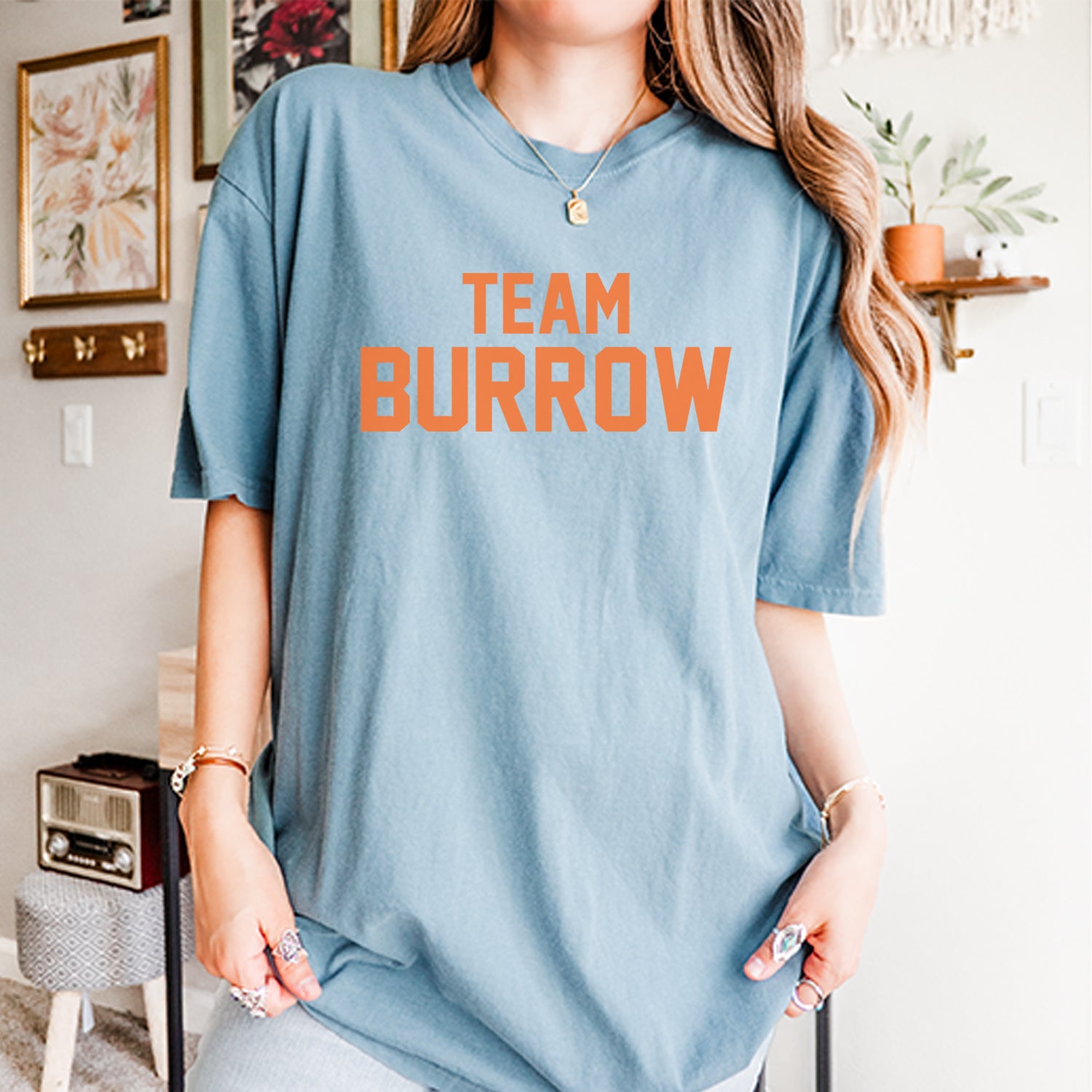 Team Burrow Cincinnati Vintage Soft Unisex T-shirt 
