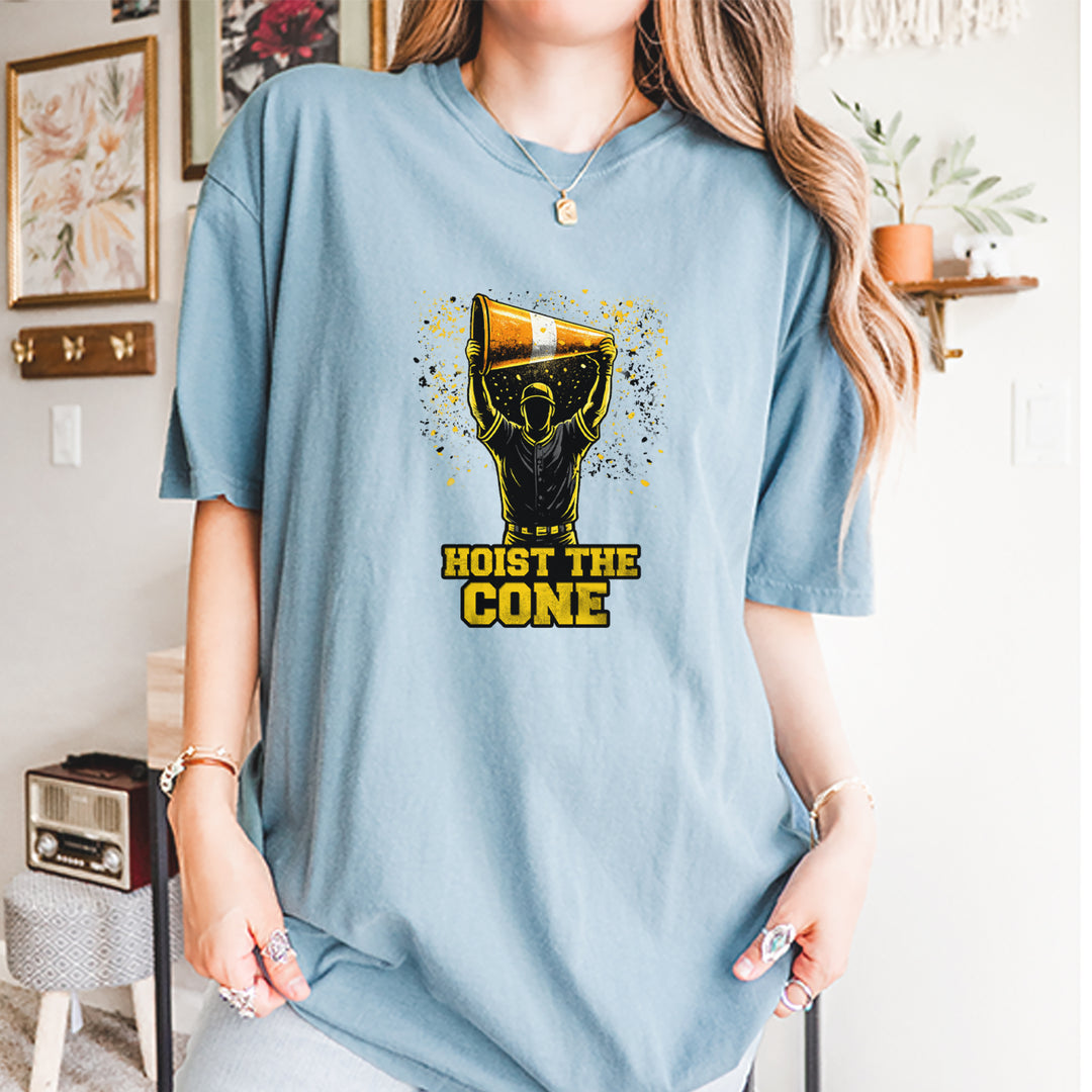 Hoist The Cone Pittsburgh Pride Vintage Soft Unisex T-shirt 