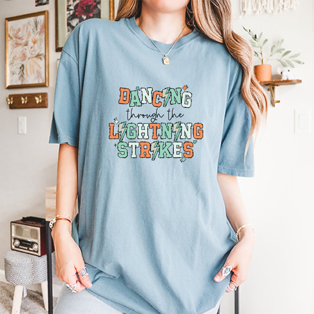 Dancing Through The Lightning Strikes Vintage Soft Unisex T-shirt 