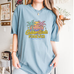Golden Girls Forever Retro Sunset Vintage Soft Unisex T-shirt 