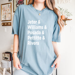 Jeter & Williams & Posada & Pettitte & Rivera Vintage Soft Unisex T-shirt 