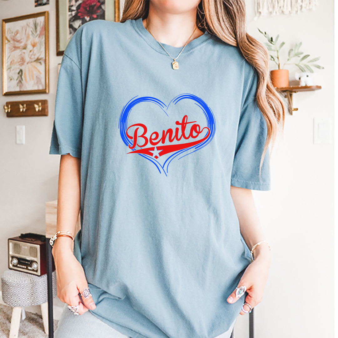 Benito Heart Puerto Rico Vintage Soft Unisex T-shirt 