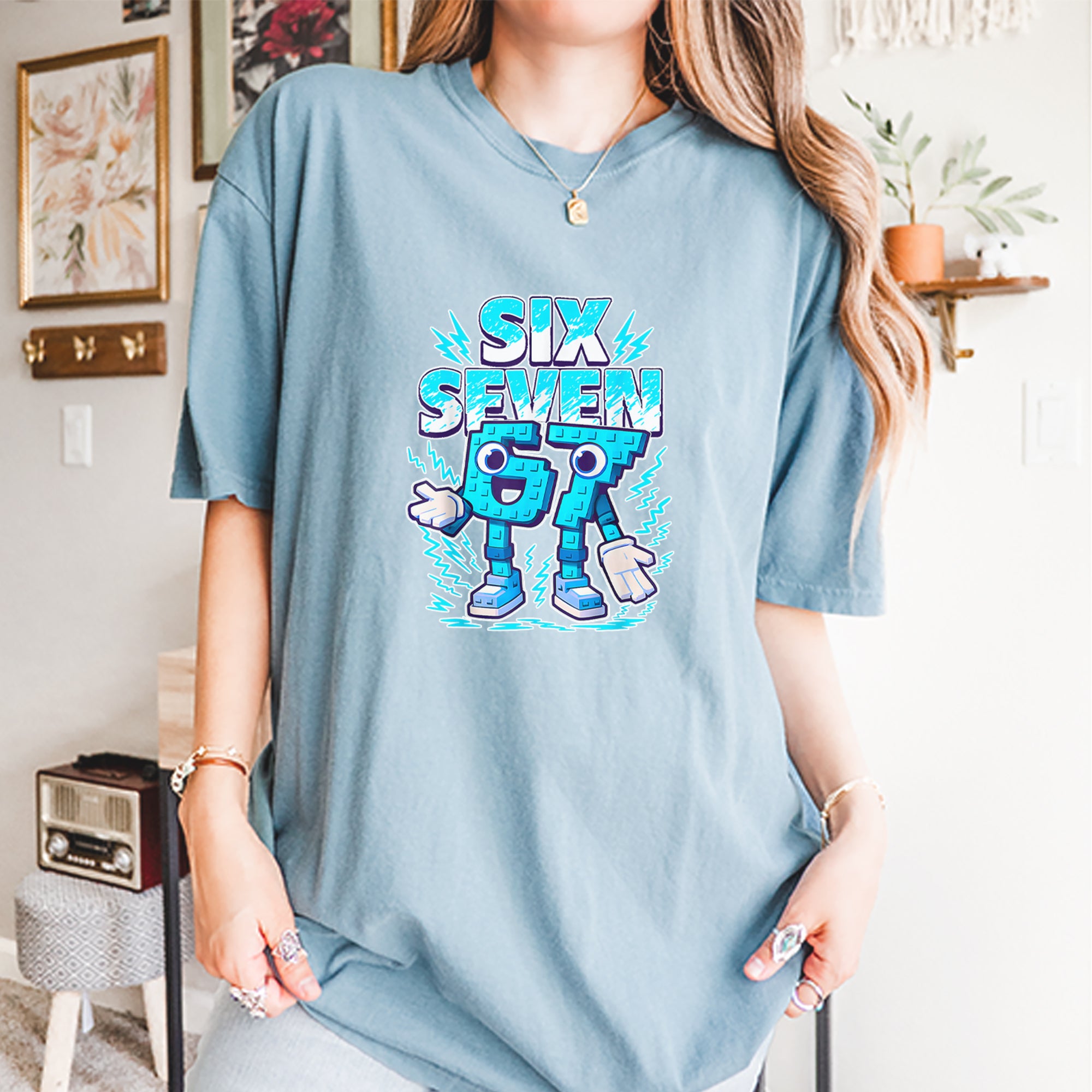 67 Brainrot Meme Slang Vintage Soft Unisex T-shirt 