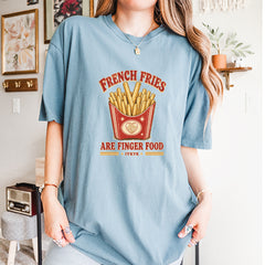 French Fries Are Finger Food IYKYK Vintage Soft Unisex T-shirt 