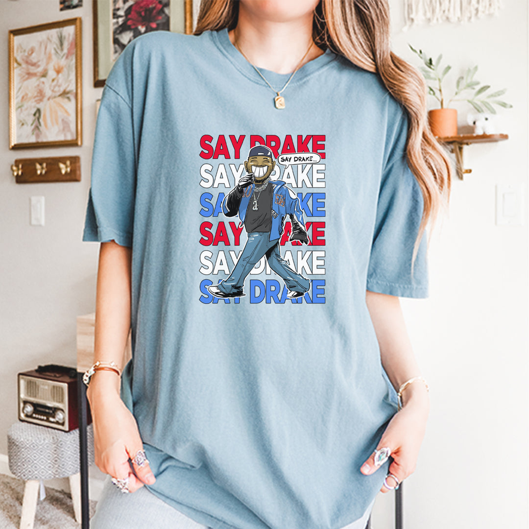 Say Drake Smiling Meme Mustard Vintage Soft Unisex T-shirt 