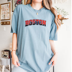 Boston City Pride Skyline Vintage Soft Unisex T-shirt 
