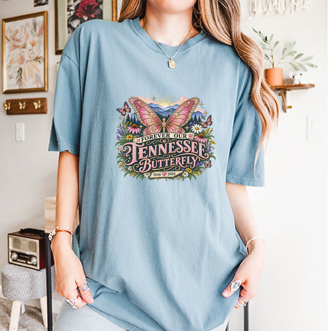 Forever Our Tennessee Butterfly Dolly Vintage Soft Unisex T-shirt 
