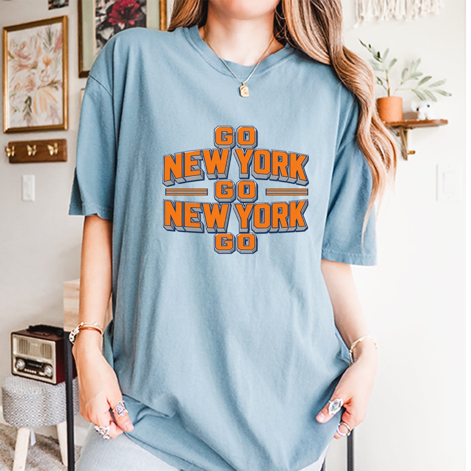 Go New York Go Basketball Vintage Soft Unisex T-shirt 
