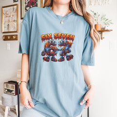 67 Lava Lightning Six Seven Meme Vintage Soft Unisex T-shirt 