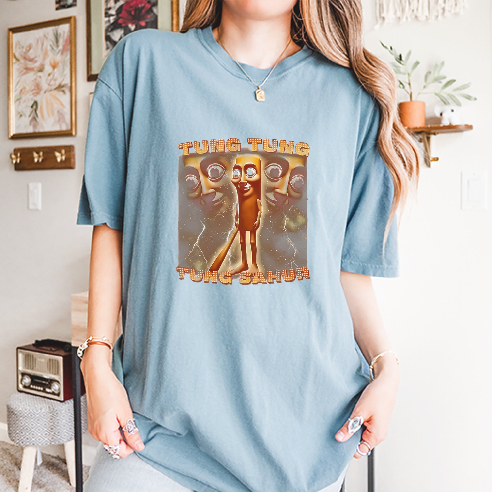 Tung Tung Tung Sahur Enforcer Vintage Soft Unisex T-shirt 