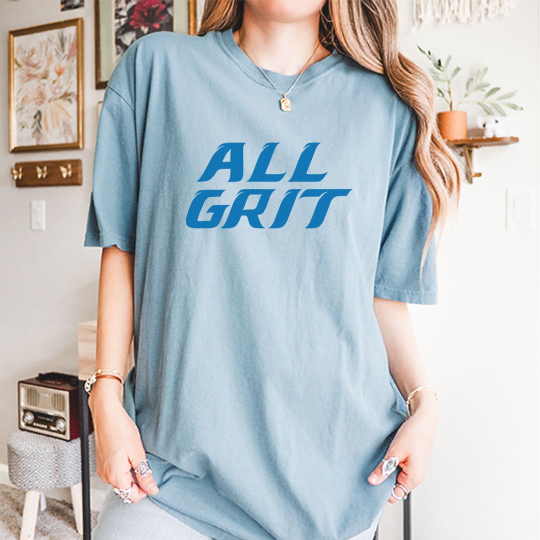 All Grit Detroit Football Vintage Soft Unisex T-shirt 