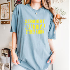 Straight Outta Steeler Nation Football graphic on Garment-Dyed Heavyweight Unisex T-Shirt alternate view 13
